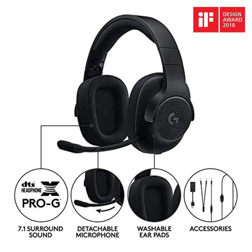 Logitech G433 Wired Gaming Headset (Black) - Image 4