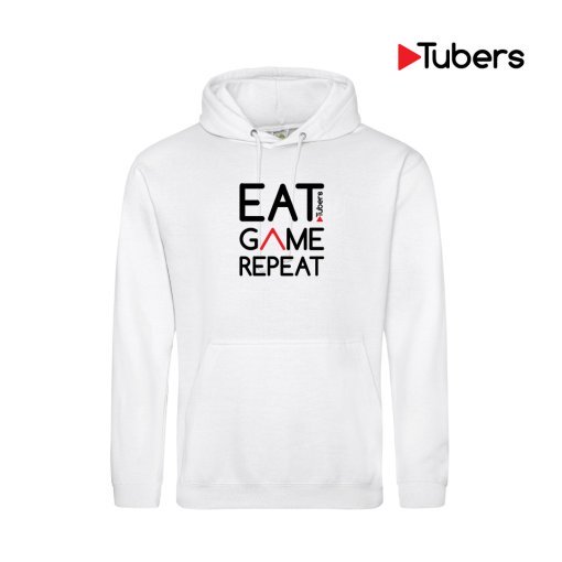 Eat Tubers Game Repeat Hoodie (White)