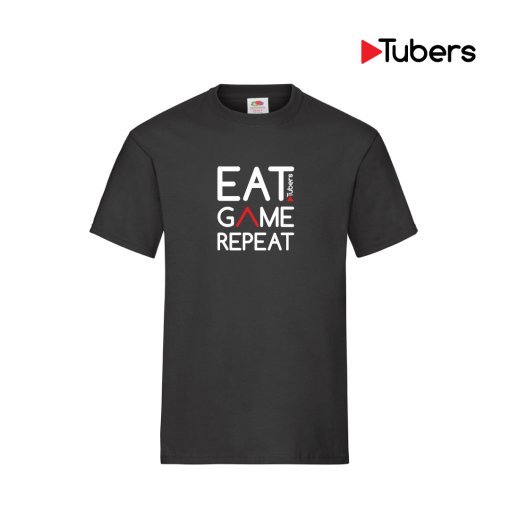 Eat Tubers Game Repeat T-Shirt (Black)