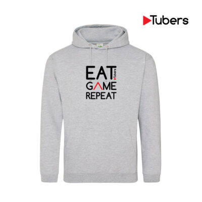 Eat Tubers Game Repeat Hoodie (Grey)