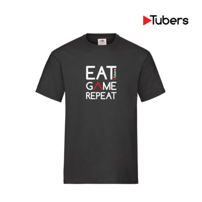 Eat Tubers Game Repeat T-Shirt (Black)