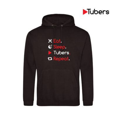 Eat Sleep Tubers Repeat Hoodie (Black)